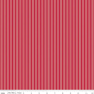 Merry Little Christmas Stripes Red C14847-Red by Riley Blake