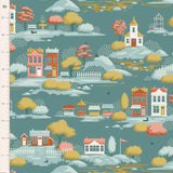TIL110180-V11 Tilda Village Life Village Teal *PREORDER* Ships October