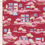 TIL110186 Tilda Village Life Village Burgundy *PREORDER* Ships October
