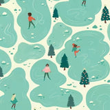 Afternoon Ice Skating Organic Cotton Christmas  228041