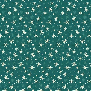 First Flurries Teal Organic Cotton Christmas 228042