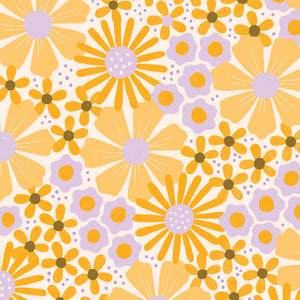 Retro Meadow by Cloud 9 228179 Salt/Gold Large Flower