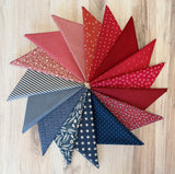 Lynny Lou, Stars and Stripes Traditional, Mega Fat Quarter Bundle