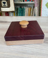 Purple Heart wood square Clapper