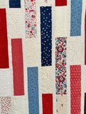 4th of July Stripes Quilt Kit WITH BACK