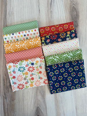 Moda, Raspberry Summer, Fat Quarter Bundle