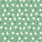 Frank and Friends Ghosts Green  C17475-GREEN by Riley Blake