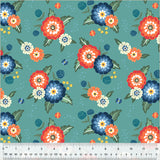 Dahlia Bouquets Clover & Dot, Dahlia Bouquets, Soft Teal, Cotton 53863-3