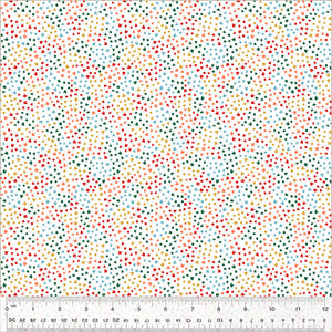 Scattered Petals Clover & Dot, Scattered Petals, White, Cotton 53866-1