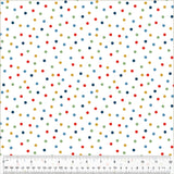 Polka Dot Clover & Dot, Polka Dot, White, Cotton 53867-1
