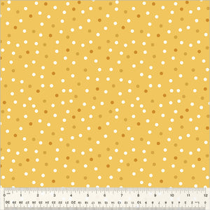 Polka Dot Clover & Dot, Polka Dot, Yellow, Cotton 53867-13