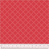 Bias Grid Clover & Dot, Bias Grid, Red, Cotton 53868-7