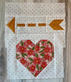 Playing Cupid Multi color background quilt kit