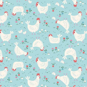 Light Blue Chickens 610275 by Felicity