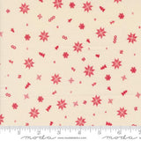 Cozy Wonderland Natural 45597 11 Moda Red Snowflakes