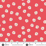 Oh Say Can You Sew by Amy Latta Dancing Daisies Red A-10002-R