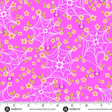 Ghostly Garden by KP Creates Web and Bloom Pink  A-10198-E by Andover