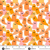 Ghostly Garden by KP Creates Ghost Party Orange  A-10202-O by Andover Fabrics