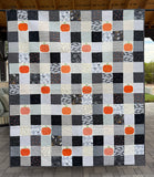 Pumpkin Gingham Quilt kit