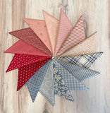 Lynny Lou, Beachy Stars and Stripes, Mega Fat Quarter Bundle