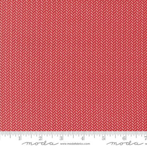 Berry And Pine Cranberry 5246 14 Moda Herringbone