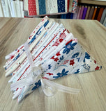 Lynny Lou, 4th of July Low Volume whites , Fat Quarter Bundle (Copy)