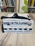 White with black Fat Quarter Bundle