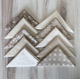 Beige and Taupe, Fat Quarter Bundle