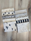 White with black Fat Quarter Bundle