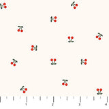 Cherry Orchard Cream Small Ditsy Cherries 91317-11 by Figo Fabrics