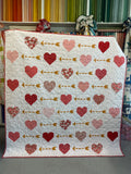 Playing Cupid Multi color background quilt kit