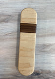 White Walnut Wood Rectangle Clapper