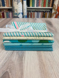 Ruby Star, Teal, Fat Quarter Bundle