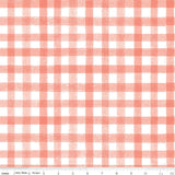 C13721-Coral Homemade Gingham Coral