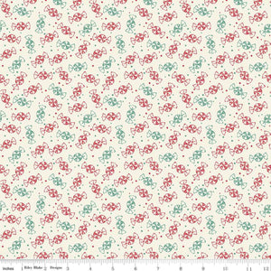 Merry Little Christmas Peppermint Cream C14846-Cream by Riley Blake