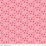 Sew In Love Hearts Rose C16905-Rose by Riley Blake