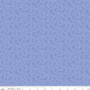 Little Darlin' Tonal Floral Periwinkle C16972-Periwinkle