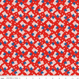 Firecracker Flags Red Hen C17203-Redhen by Riley Blake