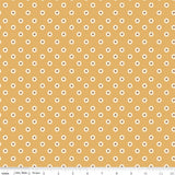 Cowgirl Flower Dots Yellow C17486-YELLOW by Riley Blake