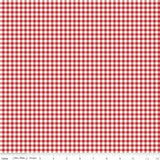 Little Ladybug Gingham Red SKU C18032-RED by Riley Blake