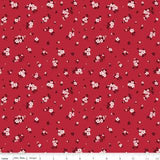 Little Ladybug Mini Flowers Red SKU C18033-RED by Riley Blake