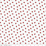 Little Ladybug Ladybugs White SKU C18034-WHITE by Riley Blake