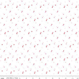 Seasonal Basics Hearts White C655-WHITE by Riley Blake