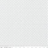Swiss Dot On White Navy C660-21-Navy