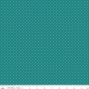 Swiss Dot Teal C670-Teal