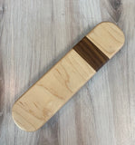 Maple stripe Walnut Wood Rectangle Clapper