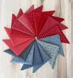 Lynny Lou, Denim and Berry, Mega Fat Quarter Bundle