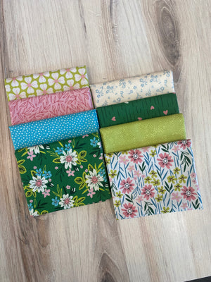 Felicity, Green, Fat Quarter Bundle