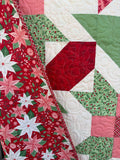 Christmas Cosmo Candy Quilt kit with back