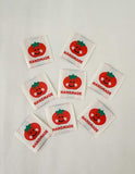 Minki Kim Tomato Woven Labels P178-SIWL4